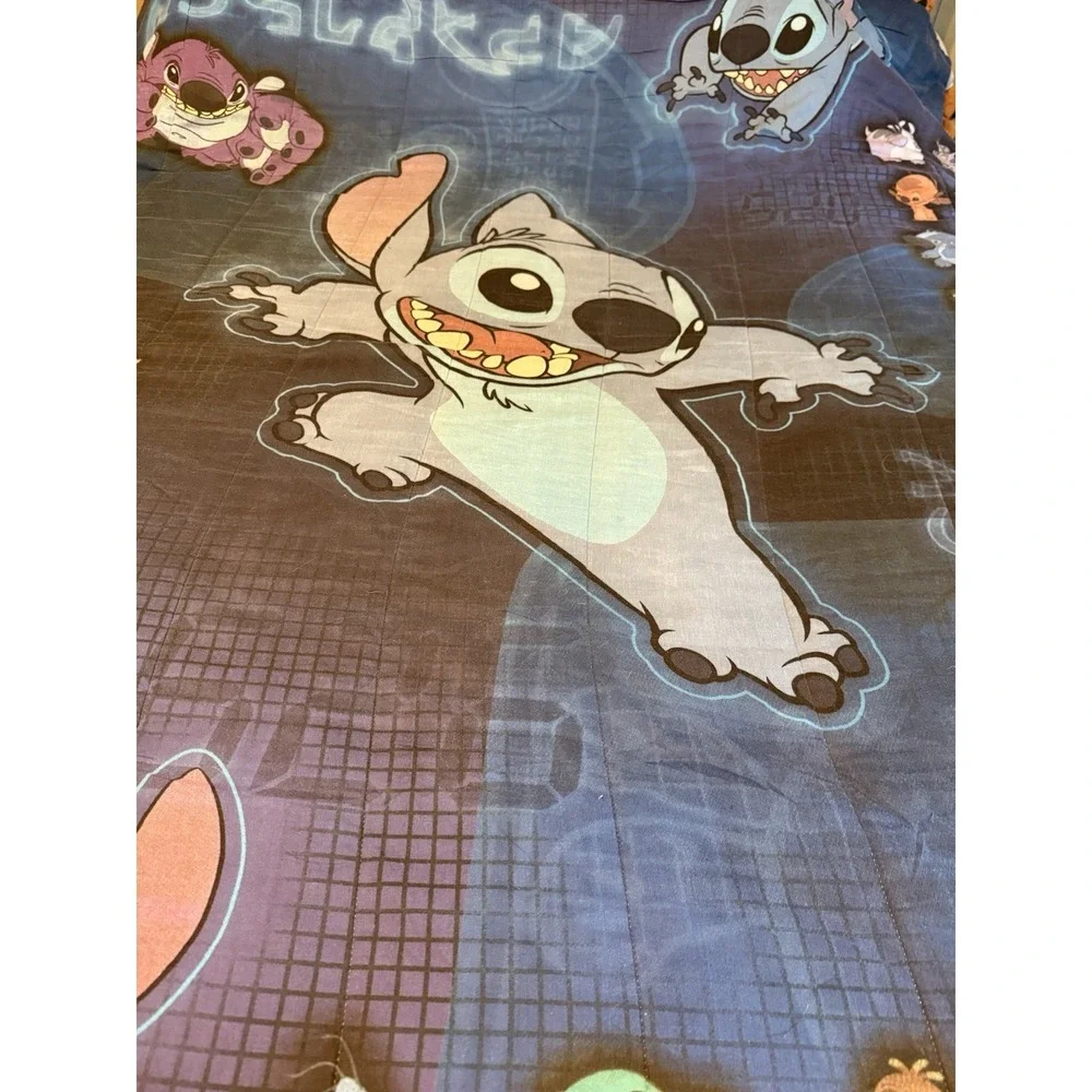 Vintage Disney Home Lilo‎ & Stitch Twin Comforter 1990s  63x86 Reversible